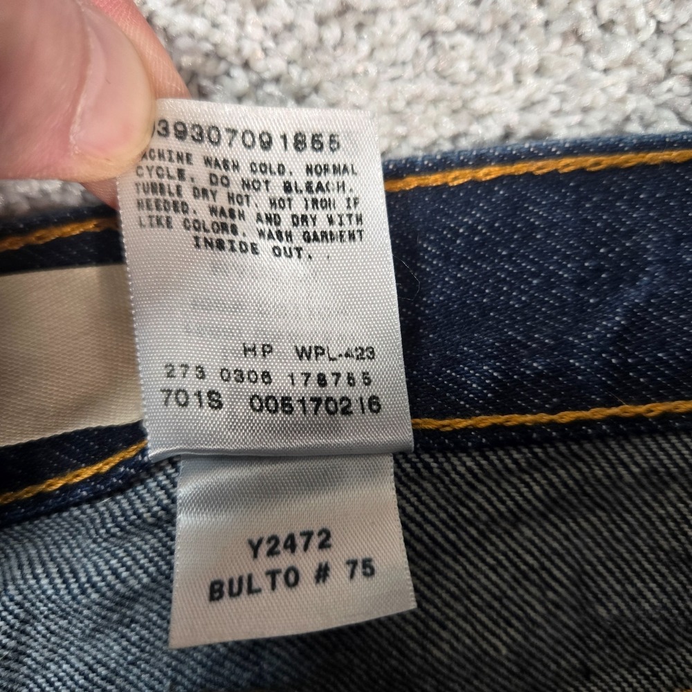 Levis 517 Boot Cut Jeans Men's 36x32 Blue 100% cotton Denim Vintage - Picture 6 of 11